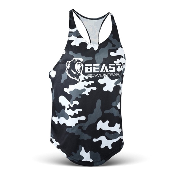 Men's Gym Stringer Tank Top Y-Back Bodybuilding Training Mesh Sleeveless Vest - Picture 3 of 5